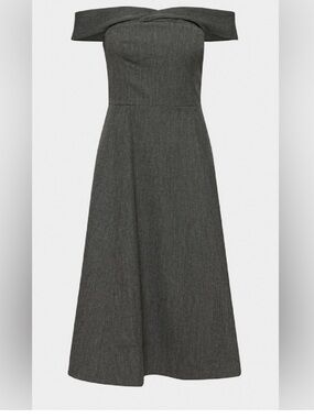Aritzia Wilfred Victoire Off Shoulder Midi Dress
